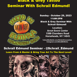 3 Hour Black & Grey Tattooing Seminar With Schrail Edmund